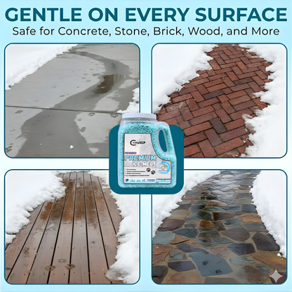 TradeGrade Pet-Friendly Ice Melt – Fast-Acting Magnesium Chloride Formula | Pet & Child Safe | Safer for Concrete, Decks & Landscaping | Works Down to -10°F | Premium De-Icer in 10lb Shaker Bottle