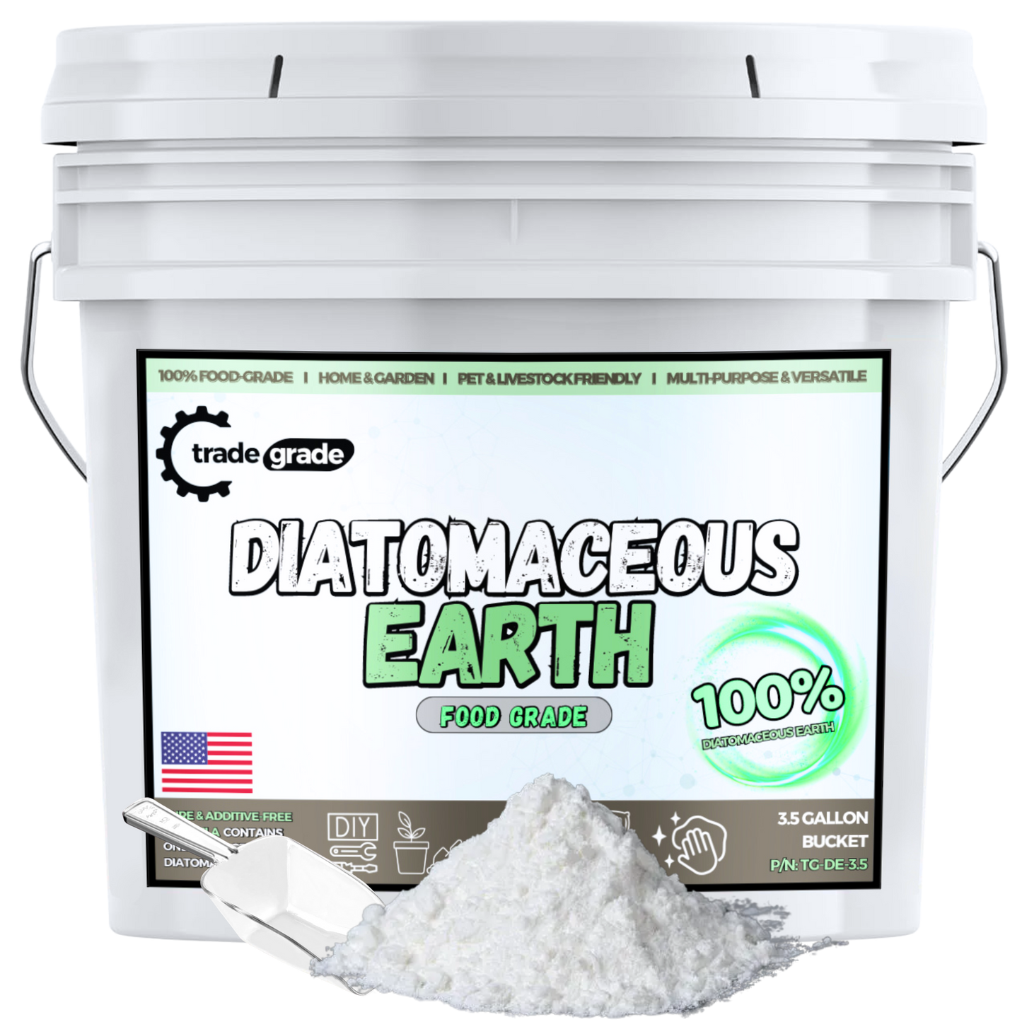 Diatomaceous Earth Powder for Plants, Home, and Pets | Multi-Purpose Diatomaceous Earth for Gardening, Soil Improvement, and Indoor Use