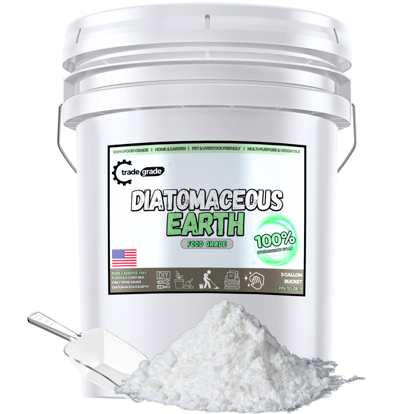 Diatomaceous Earth Powder for Plants, Home, and Pets | Multi-Purpose Diatomaceous Earth for Gardening, Soil Improvement, and Indoor Use