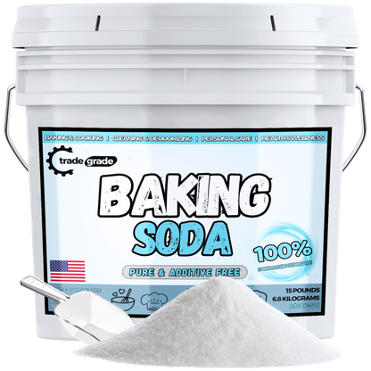 TradeGrade Pure Baking Soda Powder Food-Grade Sodium Bicarbonate Powder for Cooking, Cleaning & Deodorizing