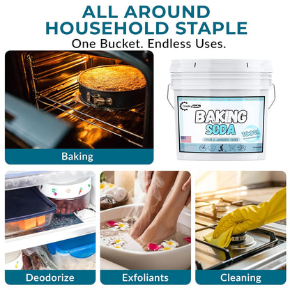 TradeGrade Pure Baking Soda Powder Food-Grade Sodium Bicarbonate Powder for Cooking, Cleaning & Deodorizing