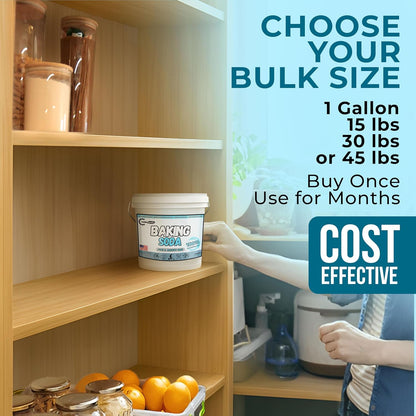 TradeGrade Pure Baking Soda Powder Food-Grade Sodium Bicarbonate Powder for Cooking, Cleaning & Deodorizing