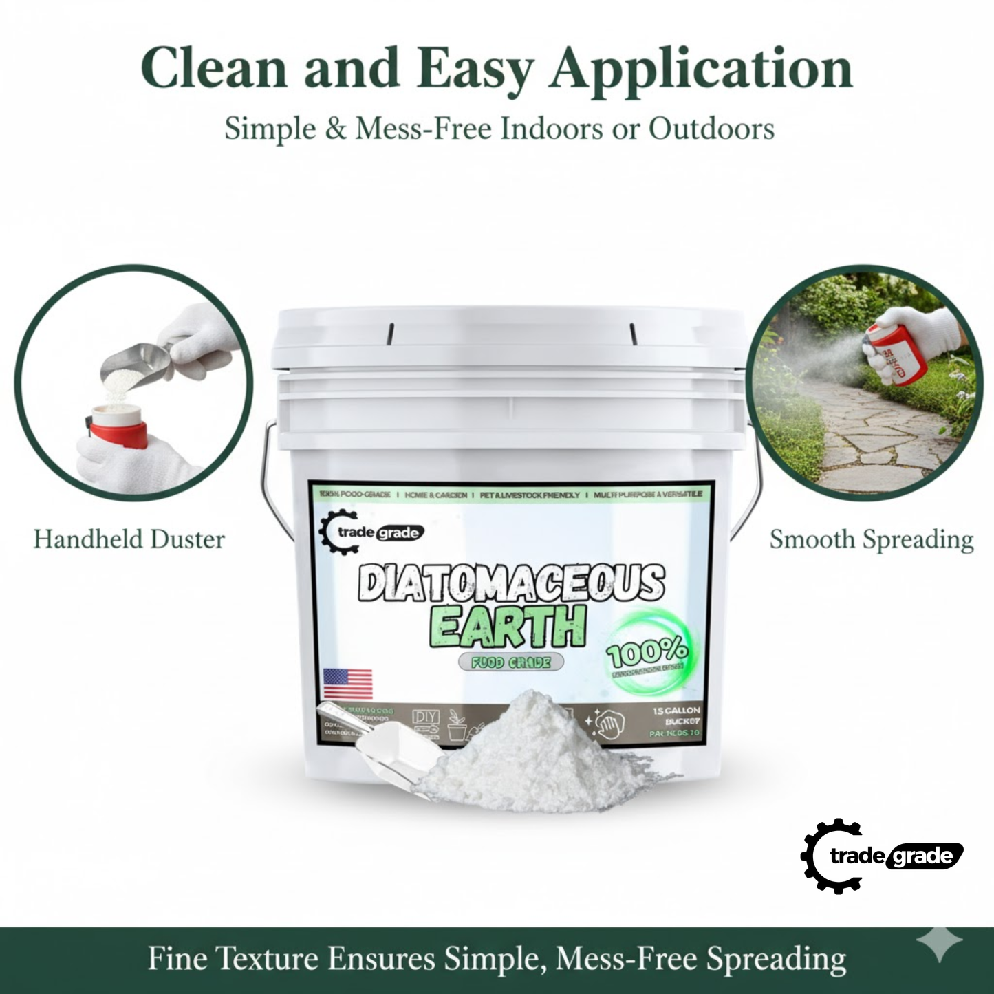 Diatomaceous Earth Powder for Plants, Home, and Pets | Multi-Purpose Diatomaceous Earth for Gardening, Soil Improvement, and Indoor Use