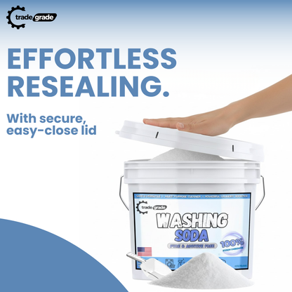 TradeGrade Washing Soda for Laundry – Sodium Carbonate Soda Ash, Natural Laundry Booster, Stain Remover & Household Cleaner