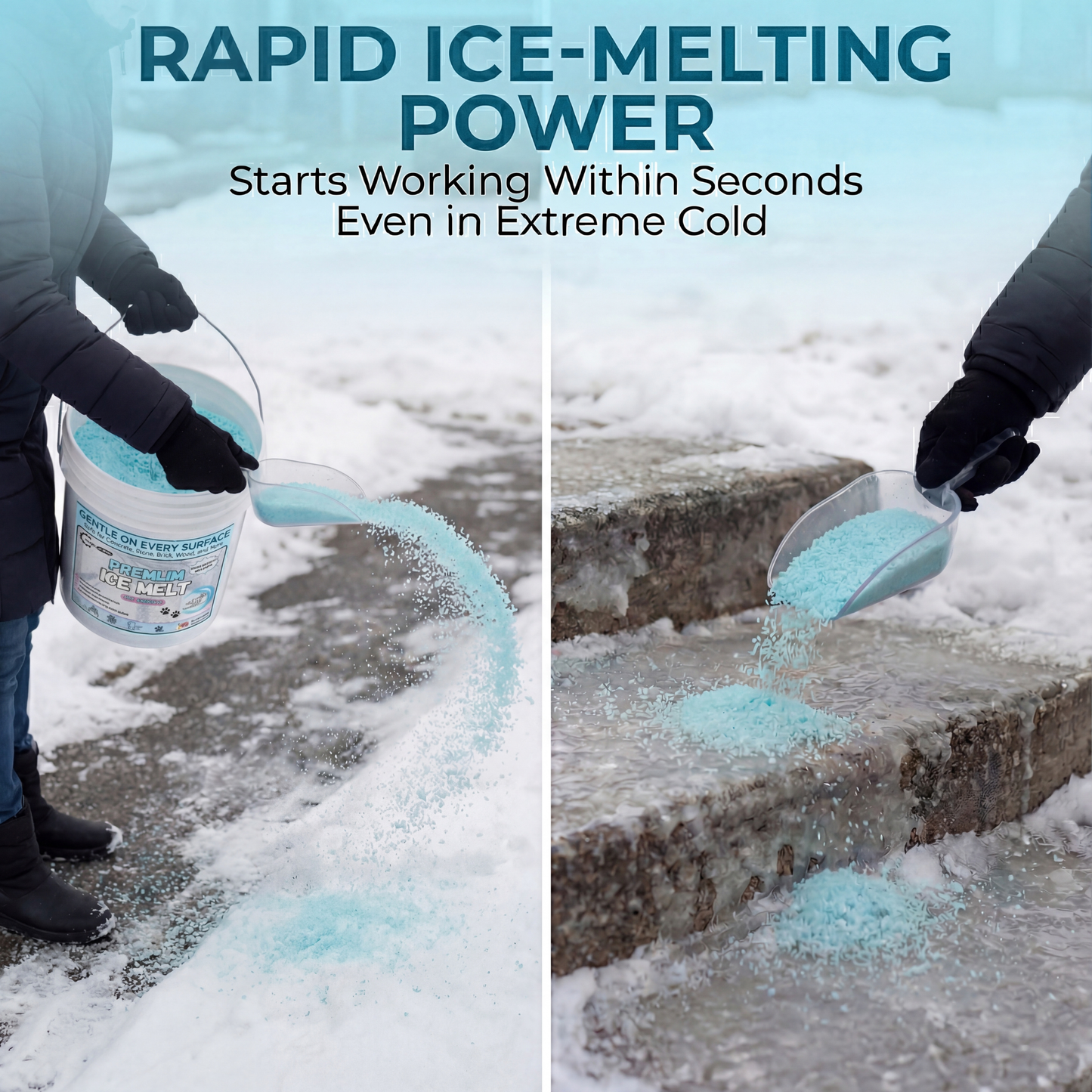 Premium Pet-Safe Ice Melt - Magnesium Chloride