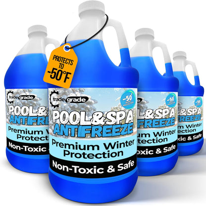 TradeGrade Spa and Pool Antifreeze for Winterizing Inground & Above Ground | 1 Gallon | 50°F Freezing Point Protection
