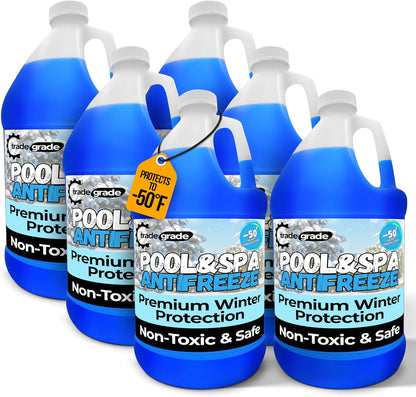 TradeGrade Spa and Pool Antifreeze for Winterizing Inground & Above Ground | 1 Gallon | 50°F Freezing Point Protection